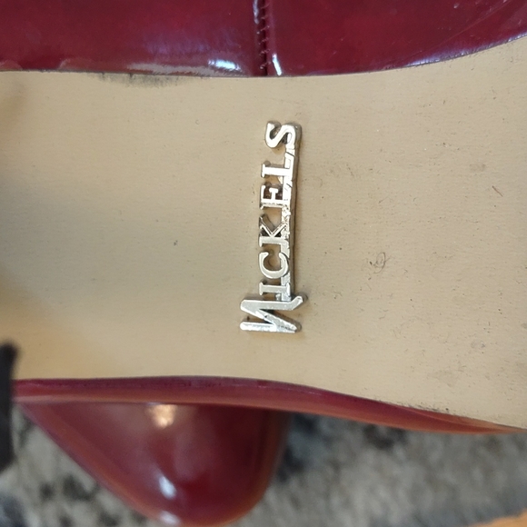 Nickels Denny 3" burgundy high heel - Picture 3 of 5